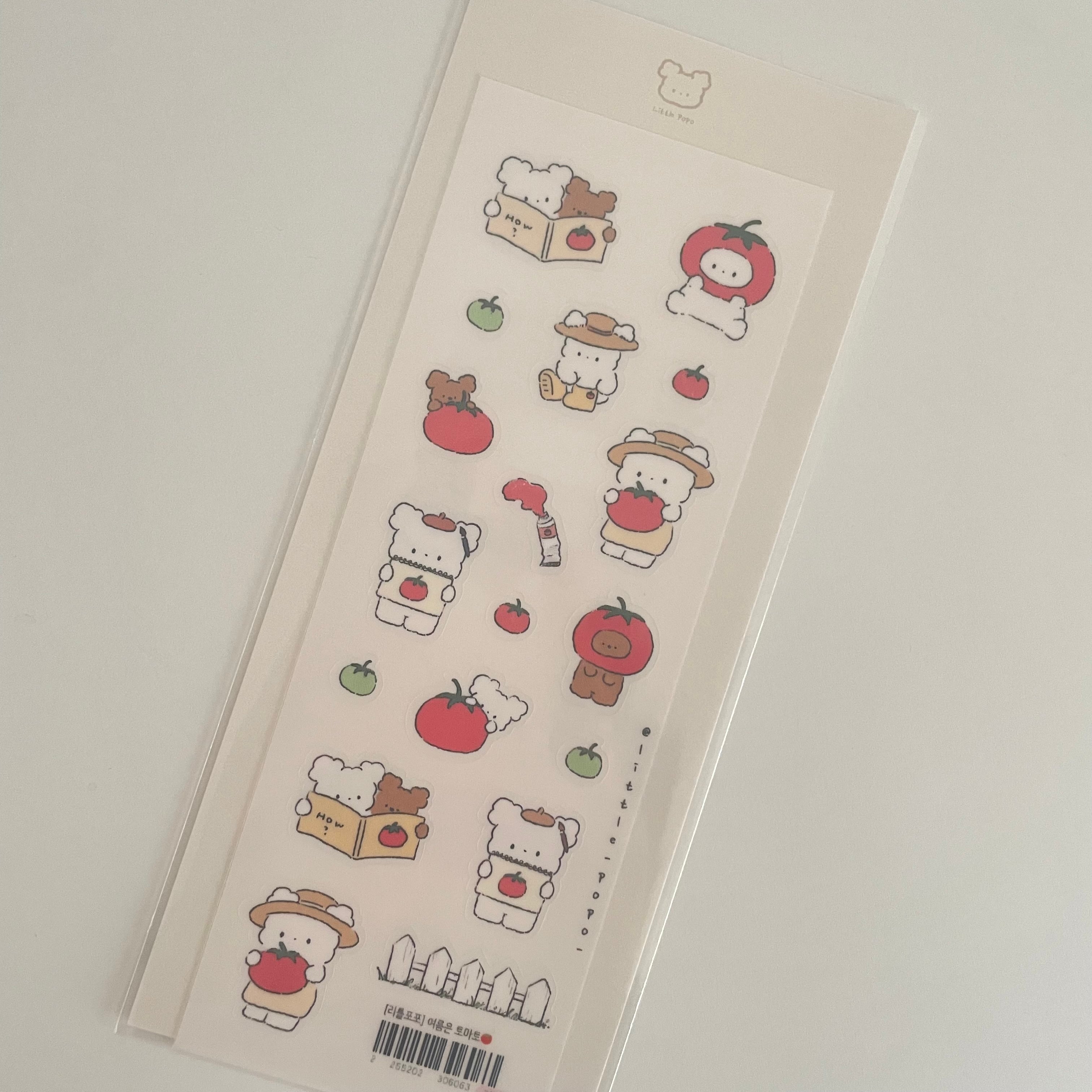 little popo 〔トマト ステッカー〕