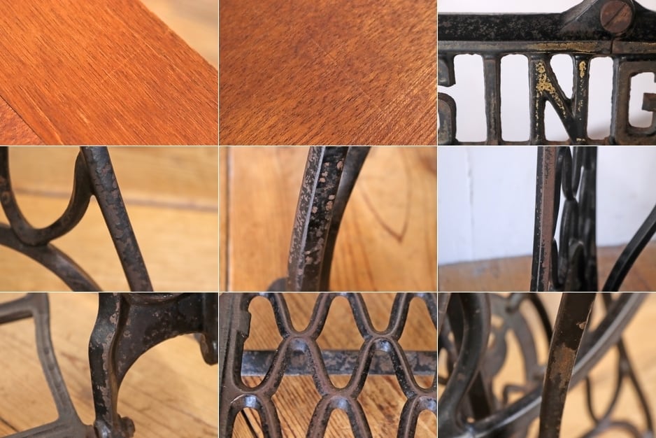 SINGER シンガー ヴィンテージ デスク テーブル レトロ ミシン脚