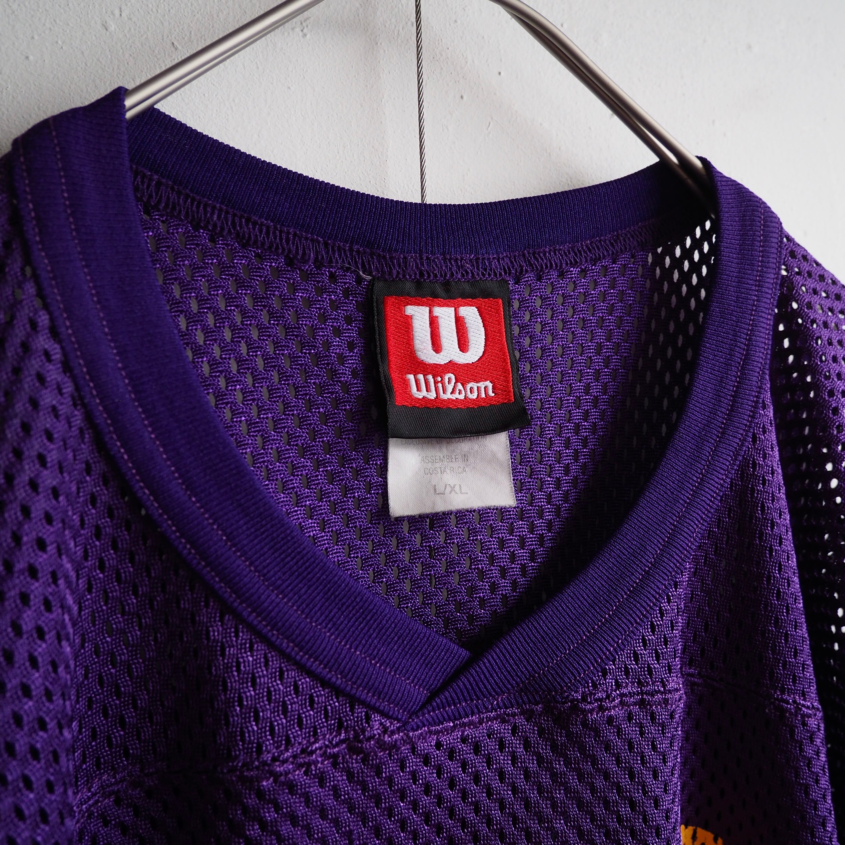 1990s ” Wilson ” ” CDH Raiders ” Short length mesh game Tee