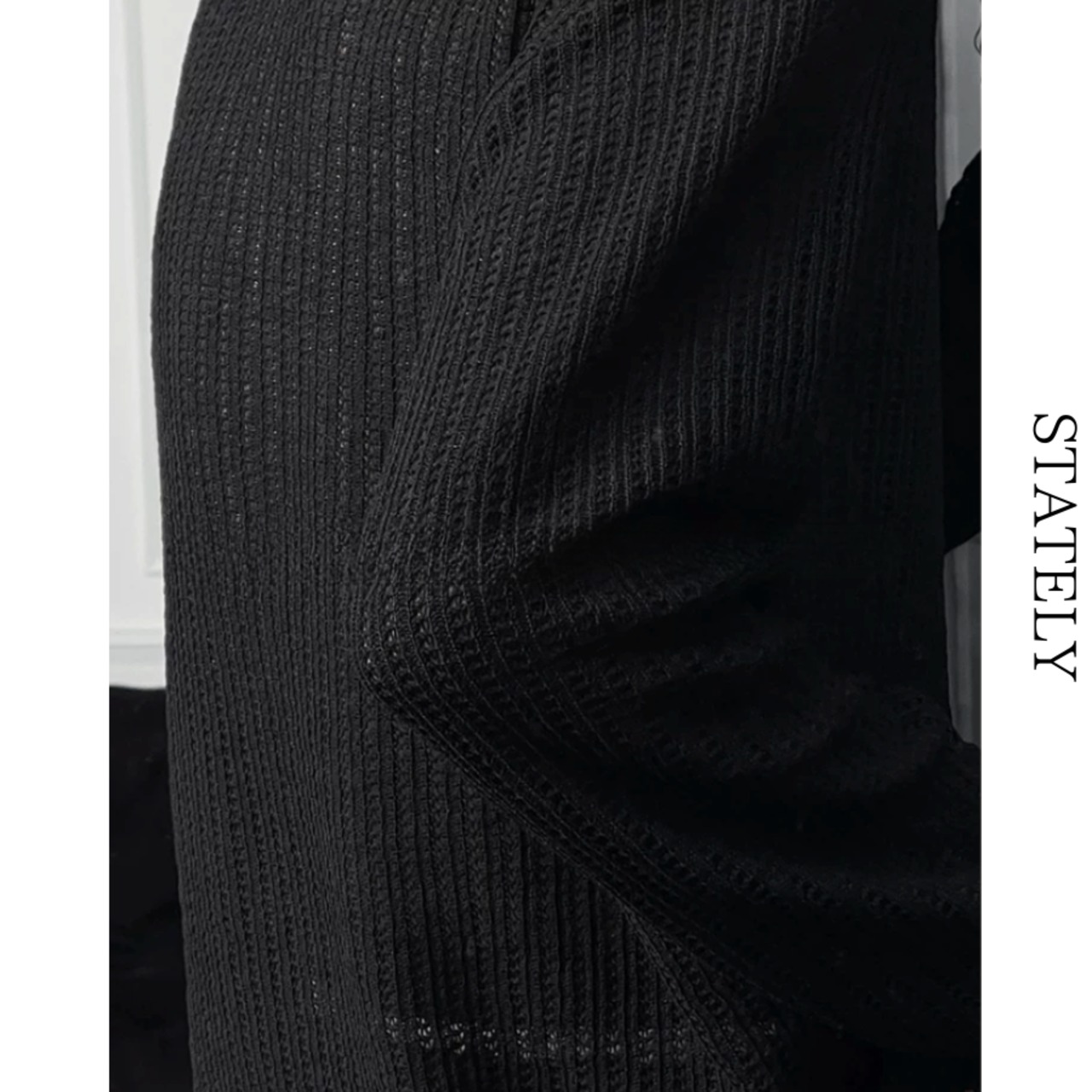 Mesh Knit リラックスプルオーバー_T22・画像4