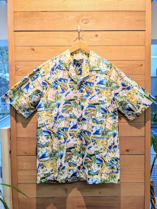アロハシャツ（Lサイズ/ブルー/Hawaiian paradise）