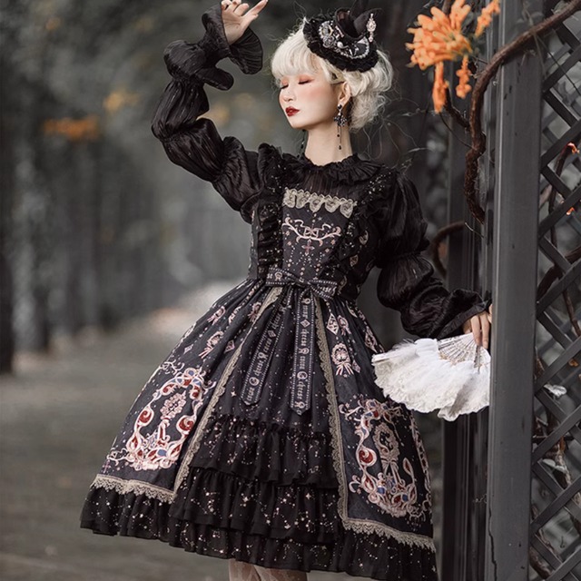 SEASONZ ゴシック セットアップ ジャンパースカート ブラウス ガーリー