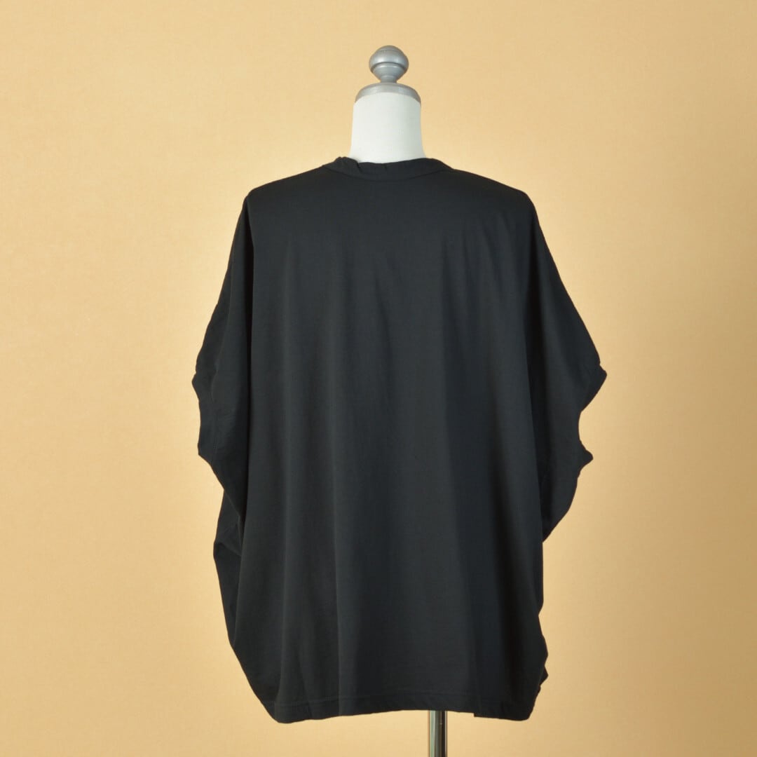 prit プリット ハイゲージ天竺サークル刺繍ポンチョプルオーバー