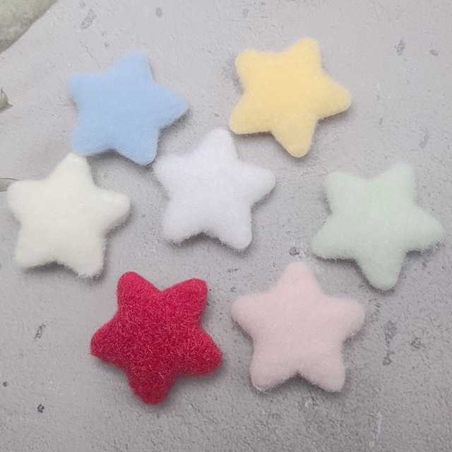手作り用両面パイル五角星アクセサリー