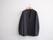 LAMOND”SHARI NO COLLAR JACKET CHAMBRAY BLACK”