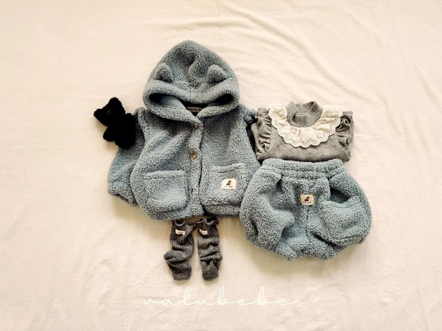 [即納12M/18M]《valubebe》Mao dumble pumpkin bloomer (baby) 36 blue