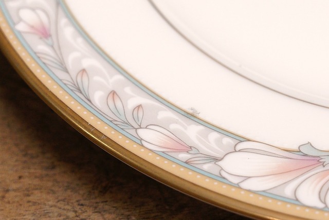 3153B Noritake BONE CHINA 9737 BARRYMORE ケーキ皿 金彩 6枚セット 