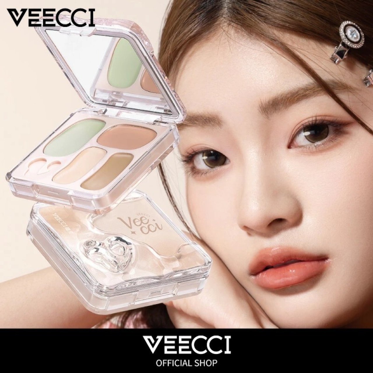 VEECCI(ヴィーチ)パーフェクトカバー 4色コンシーラーパレット