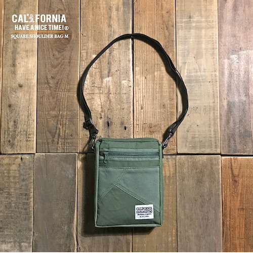 《CALIFORNIA HAVE A NICE TIME！》カリフォルニアハブアナイスタイム SQUARE SHOULDER M (MHB-003) スクエア ショルダーバッグ メンズ ミリタリー ブランド