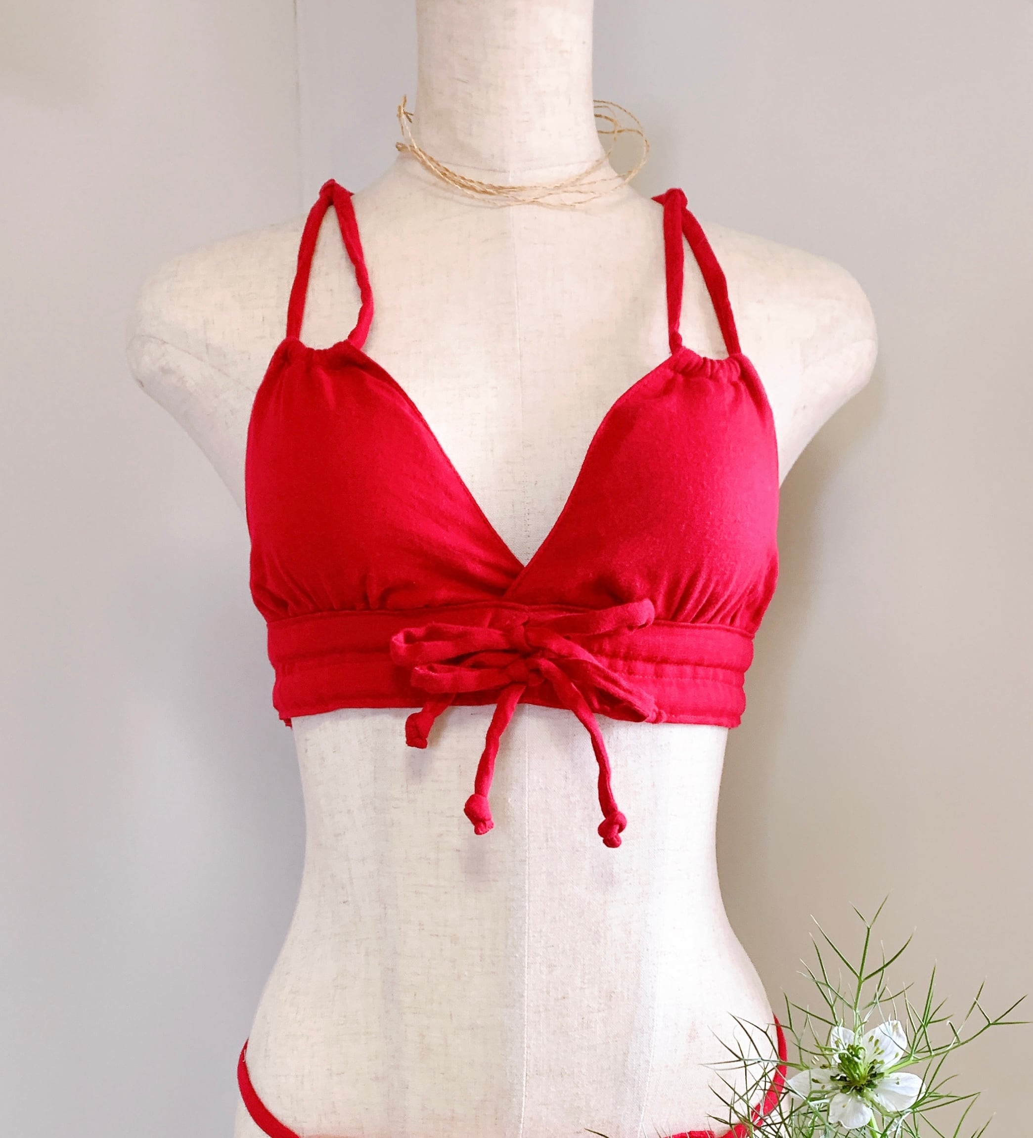 　締めつけない下着　“ゆる〜りブラ“    マゼンタピンク　第8チャクラ