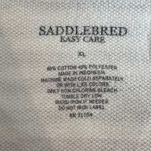 【SADDLEBRED】ポロシャツ ボーダー柄 XL ビッグサイズ オーバーサイズ US古着 アメリカ古着