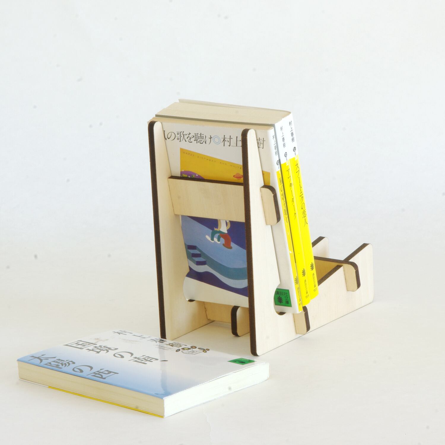 KUMU BookStand】組み立てるブックスタンド／シナ合板 | inahono furniture