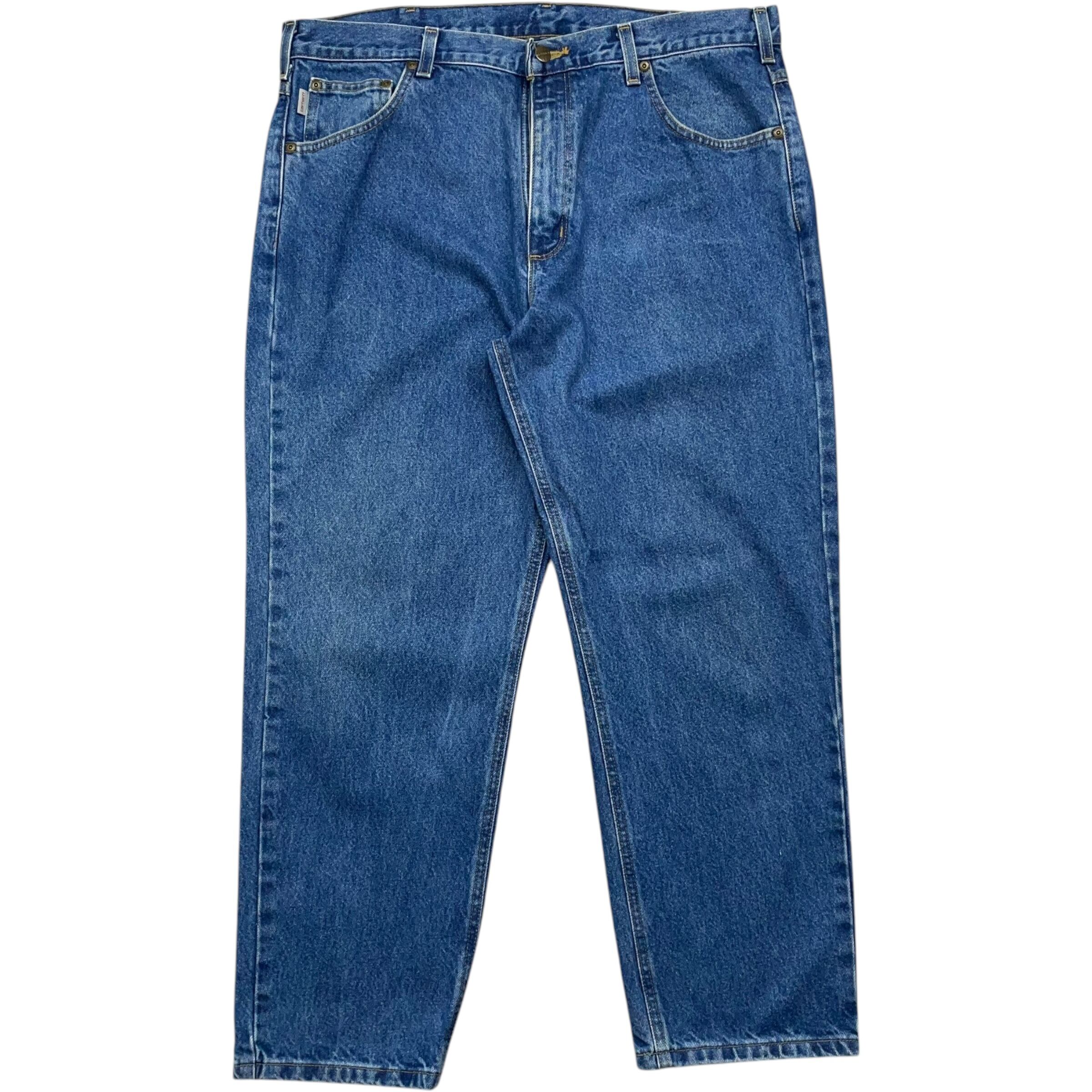 《実寸 W39L28》 Carhartt カーハート デニムパンツ ブルー no.5090