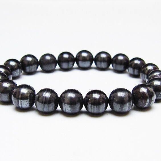 スギライト ブレスレット 11mm ブラックスギライト ブレスレット ブレス 一点物 メール便可 [M便 1/10] 111-47218