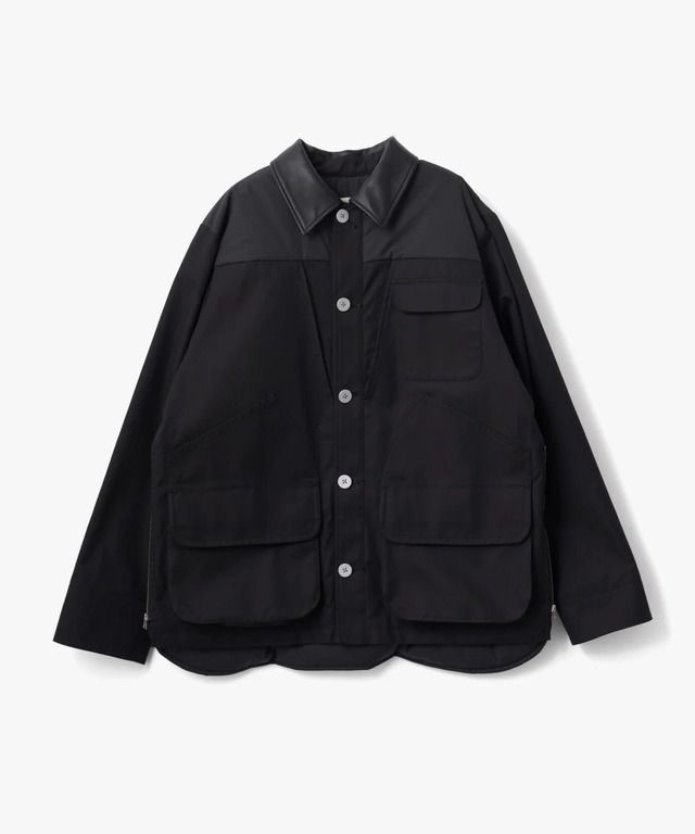 beta post / B02LEJK-27 CHAIR CUSHION HUNTING JACKET (BLACK)