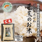 令和５年産【10kg】プレミアム有機玄米 「那須くろばね芭蕉のお米」