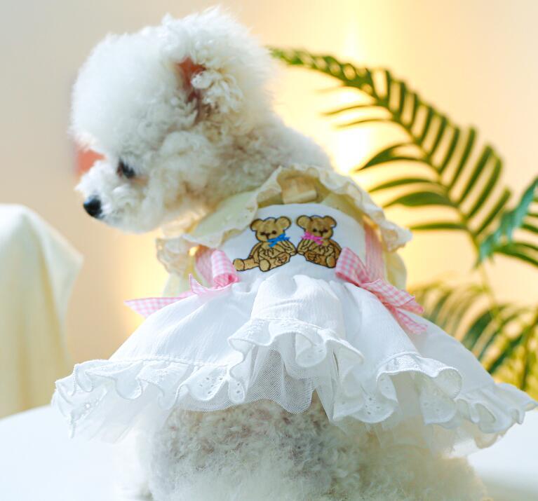 【予約】№3102016 くまさん刺繍ドレスワンピース