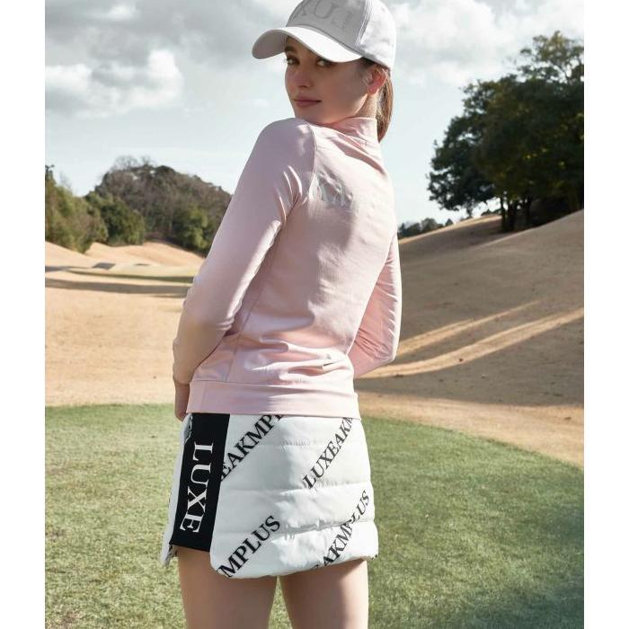 LUXEAKMPLUS リュクスエイケイエムプラス 中綿サイドロゴスカート