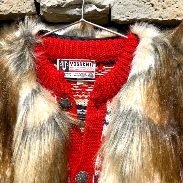 【KIDS】long fur vest size4歳〜