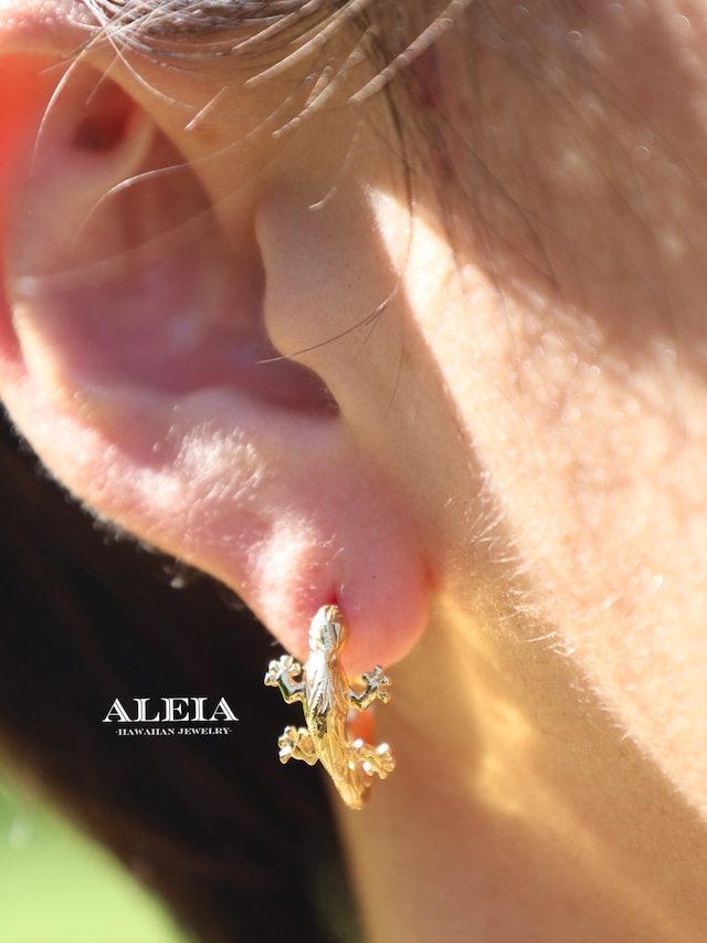 《片耳販売》Gecko Hoop Pierce[316L]ハワイアンジュエリー