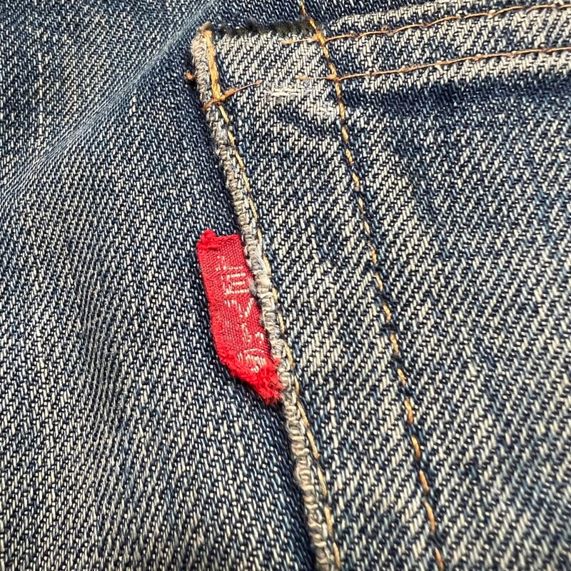 60's 70's LEVI'S リーバイス 505 デニム Big E 並行ステッチ 刻印8 42TALON リペア 色落ち良好 ウエスト実寸W36  USA製 希少 ヴィンテージ BA-2267 RM2686H | agito vintage powered by BASE