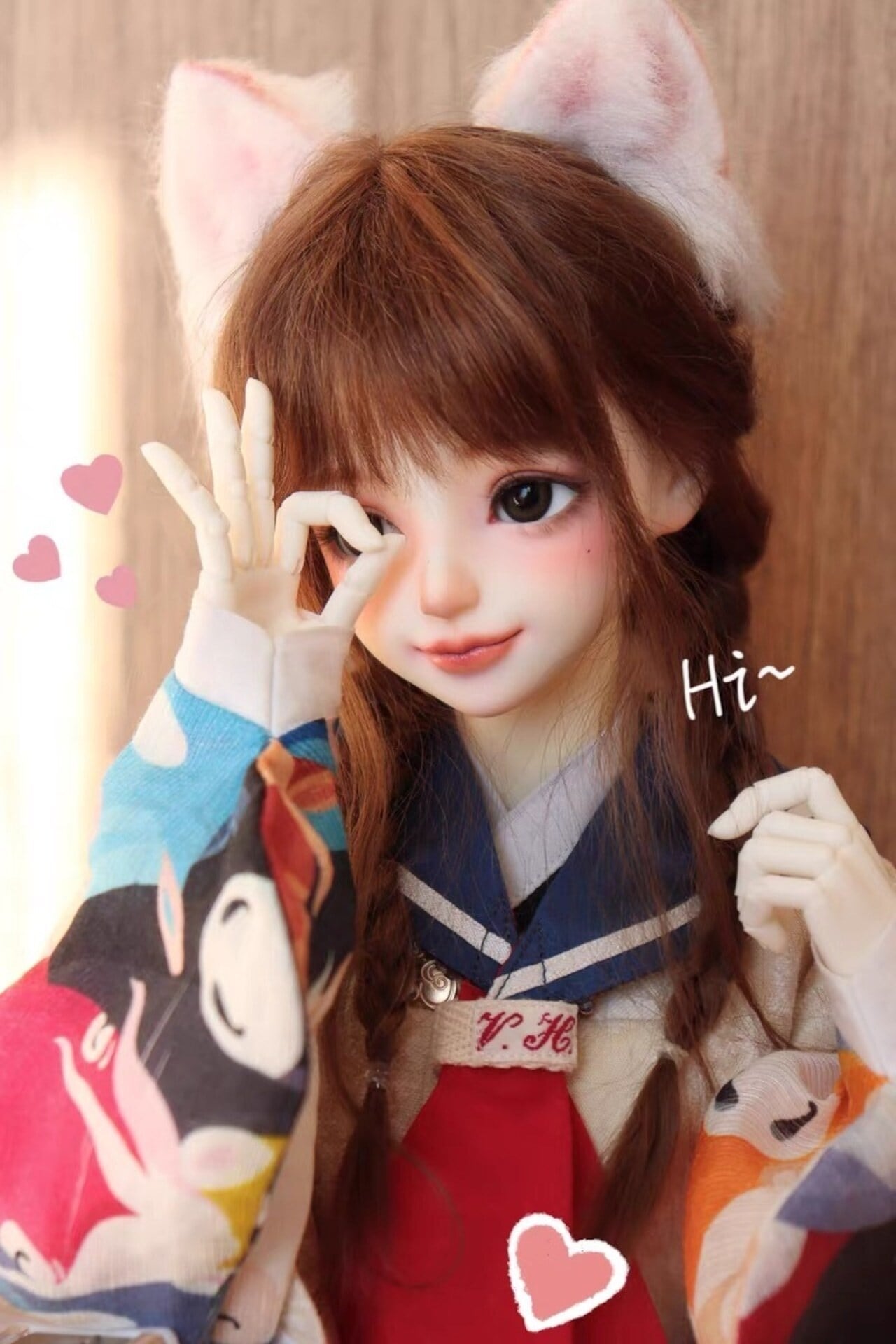 ヘッドあり！ノーメイク 6cm BJD 球体関節人形 本体 DOLL ボディ
