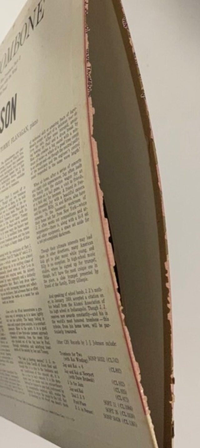 J.J. Johnson ‎ Blue Trombone FISH FOR RECORDS