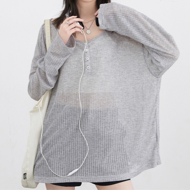 round-neck sheer over top　L0279