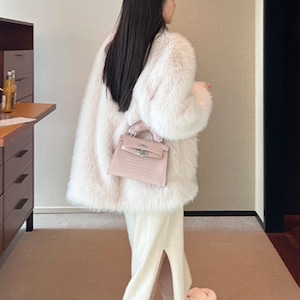 クロスボディ エコファー バッグ BA06