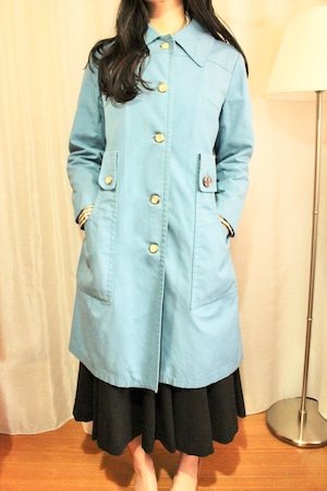 London vintage トレンチコート skyblue