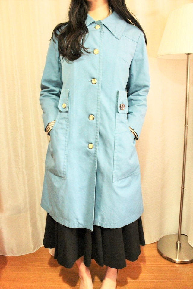 London vintage　　　トレンチコート skyblue