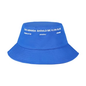 送料無料【HIPANDA ハイパンダ】男女兼用 バケットハット 帽子 UNISEX BUCKET HAT / BLUE ・ WHITE