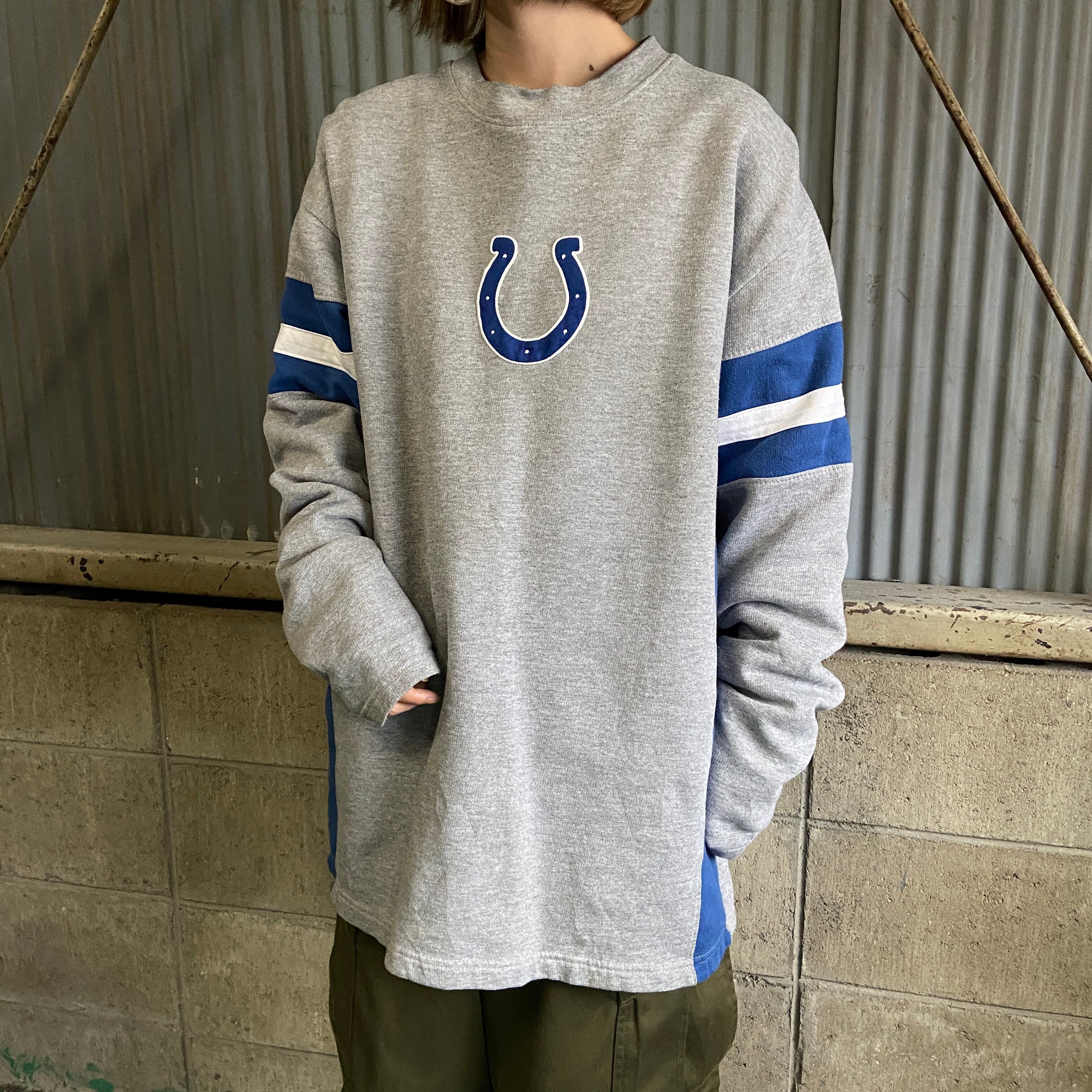 ヘインズ Hanes NFL INDIANAPOLIS COLTS インディアナポリスコルツ ハーフジップ フリースプルオーバー メンズXL /eaa309166