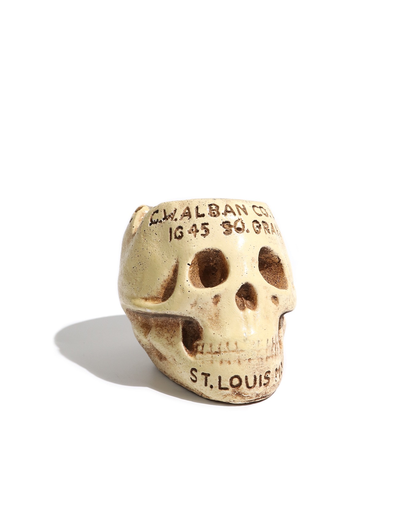 C.W. Alban Co. Skull Ashtray – St. Louis, Missouri c.1920s