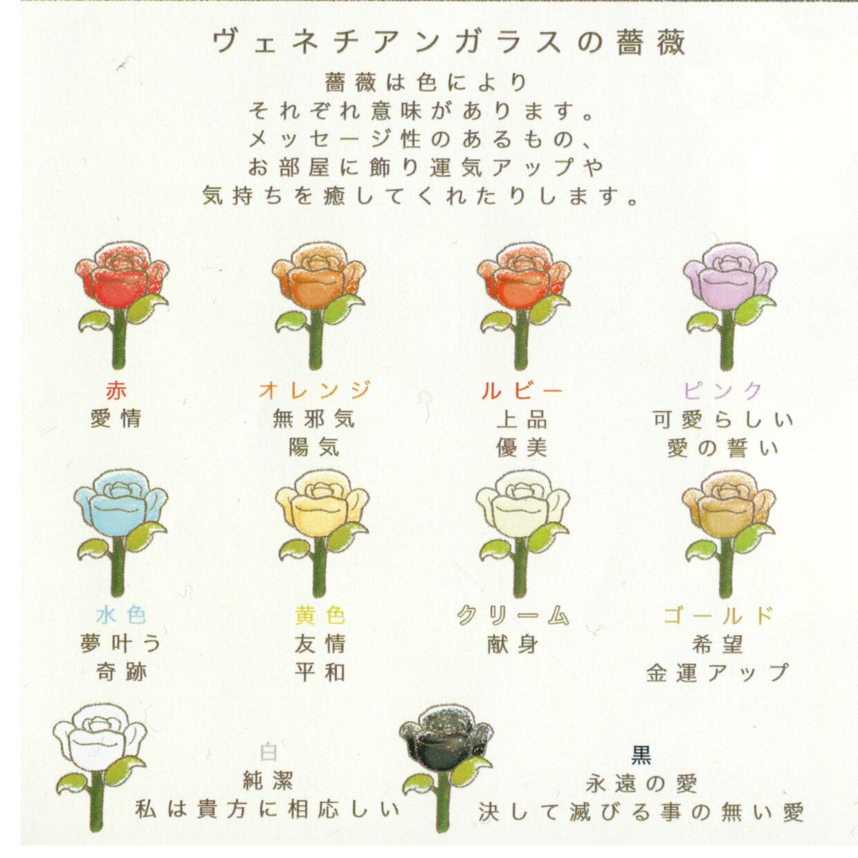 Item976 【キット】ヴェネチアンガラス ローズ ガラスの薔薇 Sサイズ