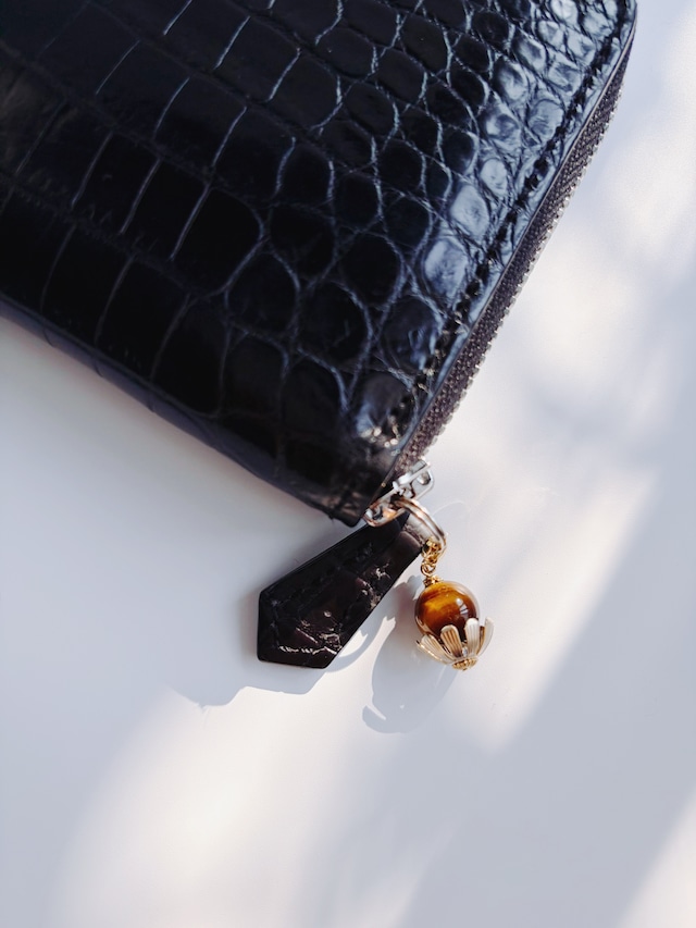 お財布アクセサリー design.3 タイガーアイ ゴールド/シルバー お財布アクセサリー design.3 タイガーアイ ゴールド/シルバー