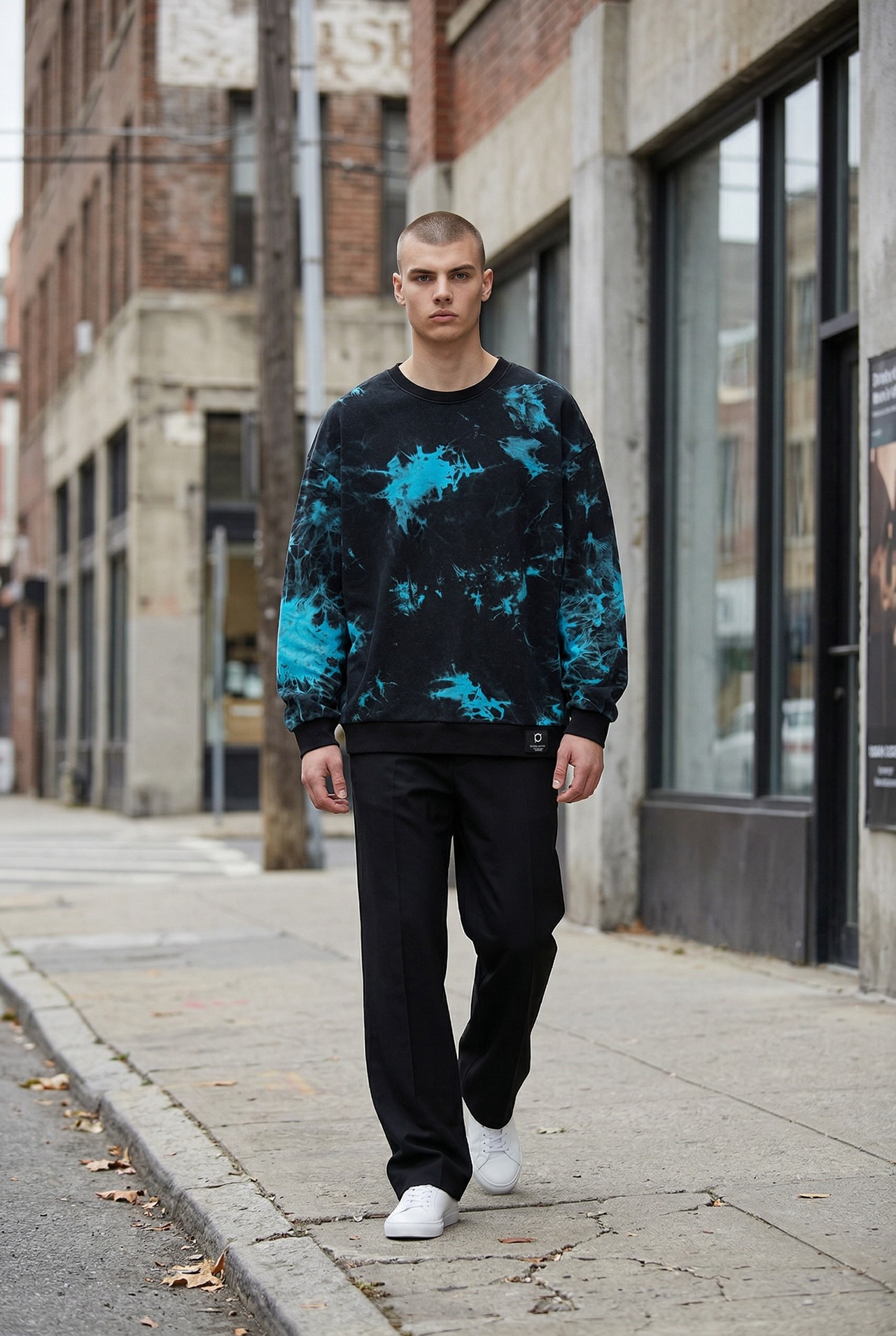 【3着限定販売】ブリーチタイダイスウェットトレーナー 深海美