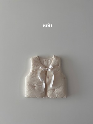 SO U［取寄］embroidery padding vest 26winter