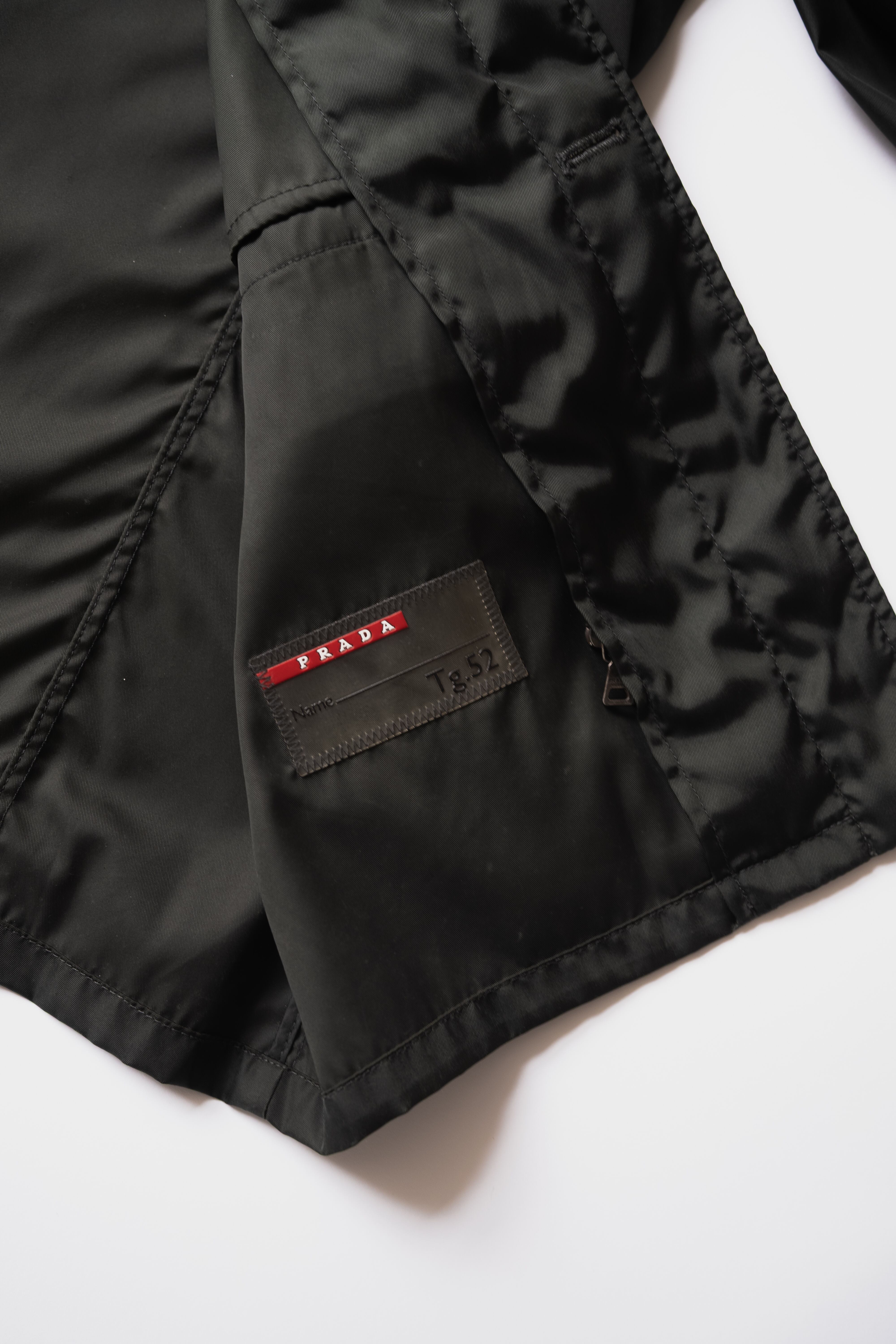 10AW] PRADA Linea Rossa “Black Line” Nylon Field Jacket