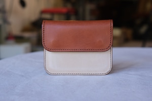 《即納》middle wallet【brown × off white】