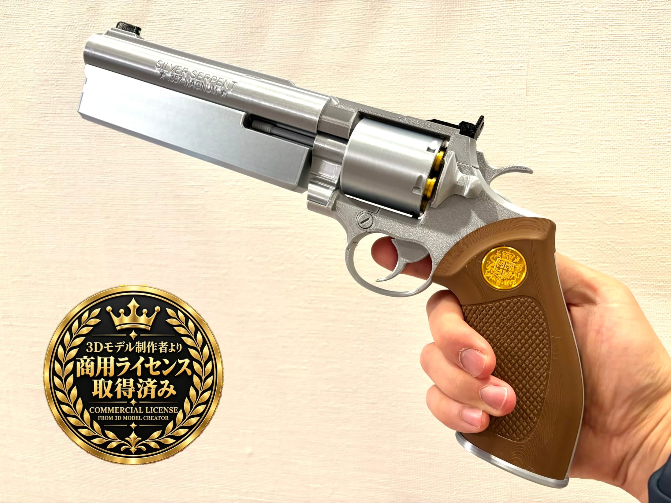 (可動モデル) RE4 ハンドキャノン、リボルバー セット（非金属、発射機能なし 可動モデル) RE4 ハンドキャノン、リボルバー セット（非金属、発射