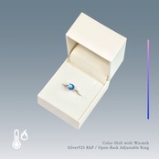 リング アジサイ石 Round0606 Silver