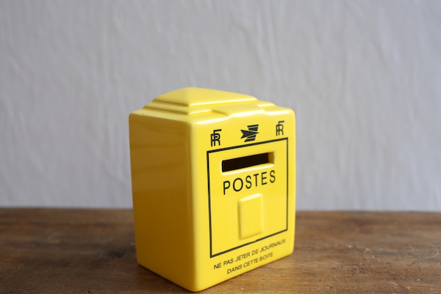 フランス 郵便局 LA POSTE 陶器製 貯金箱 N-01170