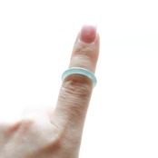 【10号】今季大人気！細め翡翠くり抜き甲丸リング A貨翡翠  jd_rg1941