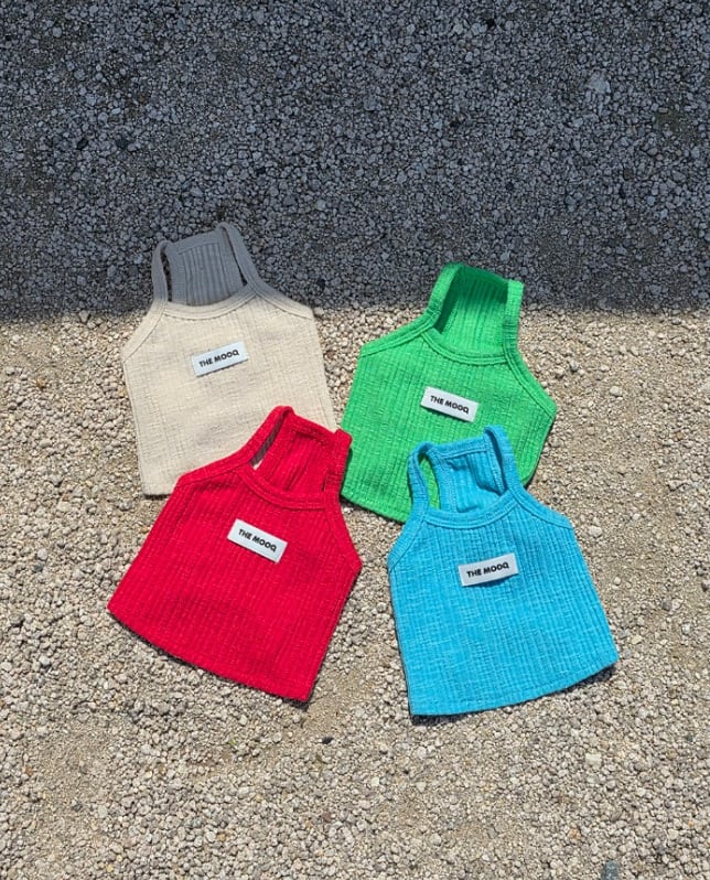 予約【eomuk】Simple Ribbed Top (4 Colors)