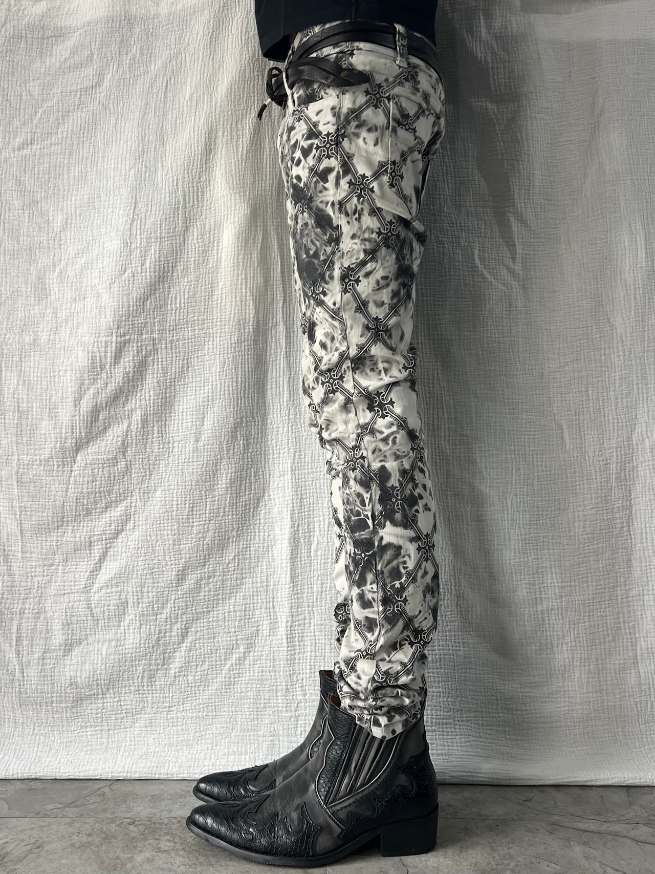 "Koji Tachiyama fix" Cross Black Wash Skinny