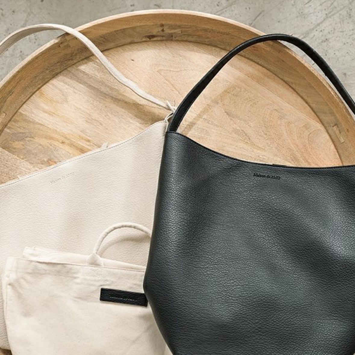 maison de amu 】ワンハンドルレザーBag プチBag付き | valance 福井