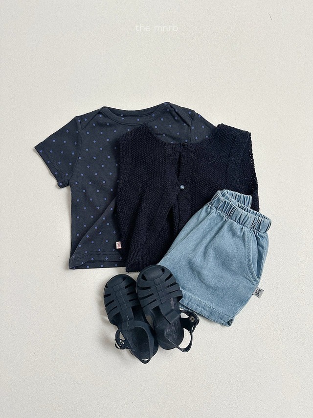 〘予約〙minirobe / round denim pants