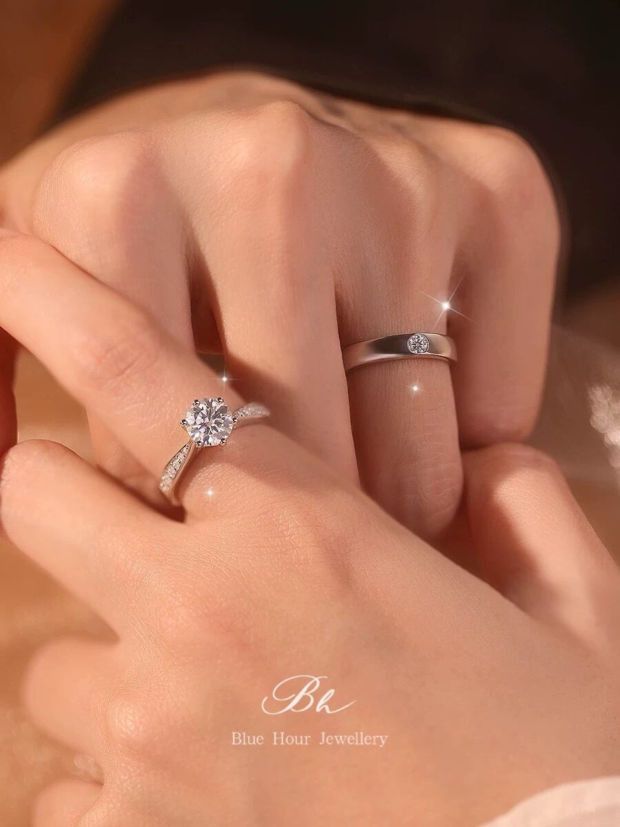 モアッサナイト 2本セット キラキラ シンプル ゴージャス