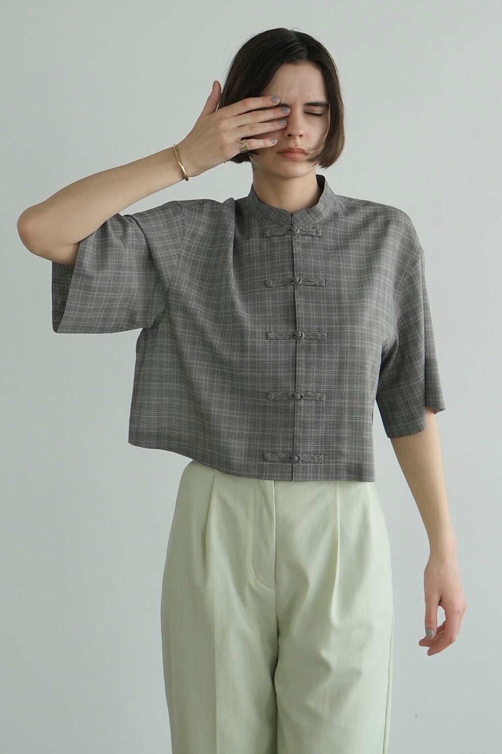 CLANE : CHINA BUTTON SHIRT 16122-4302 C/# MIX SIZE 1 | id アイディー
